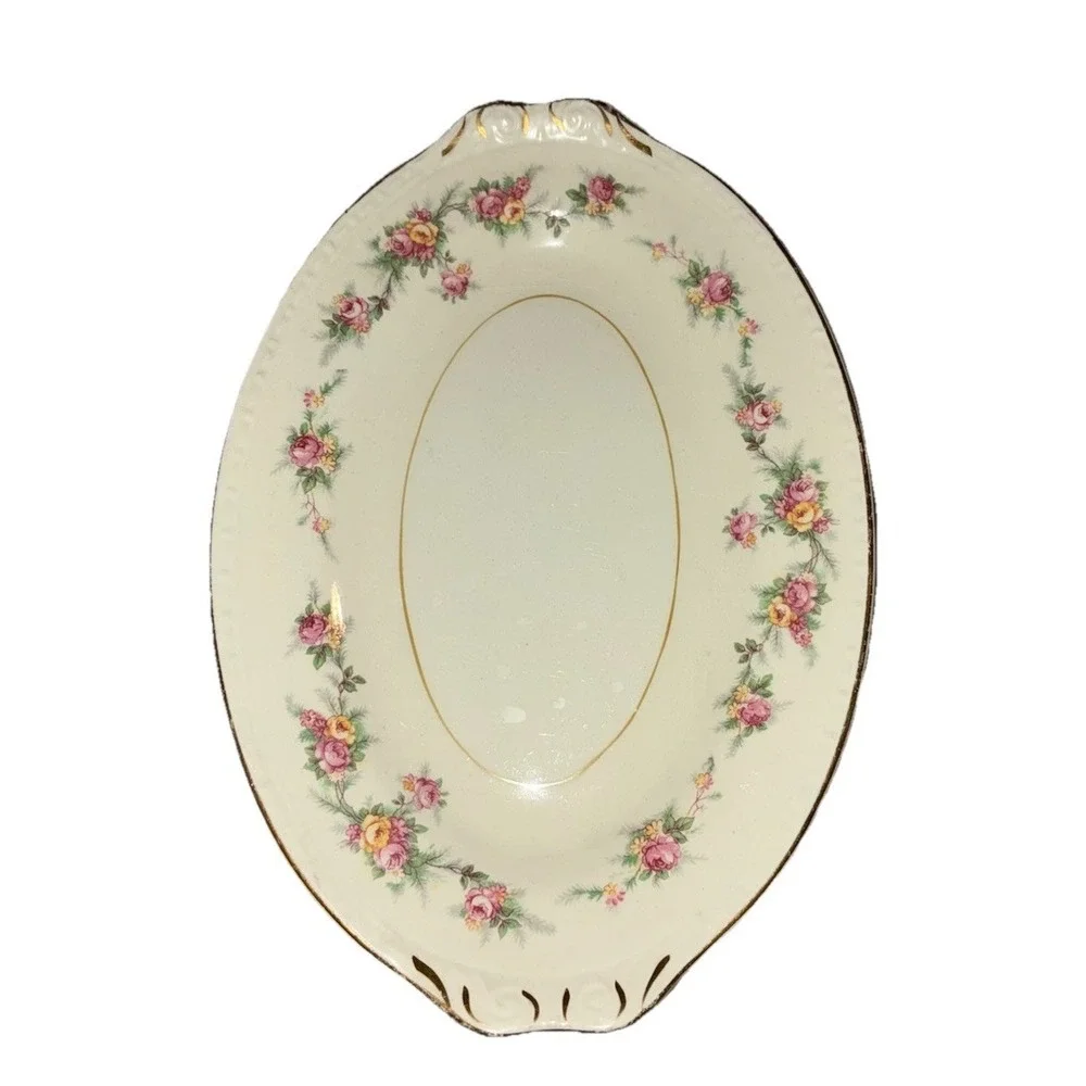 Homer Laughlin Butter Dish Eggshell Georgian 8.75